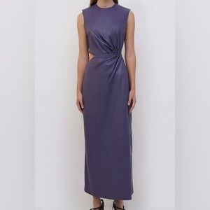 Vegan leather dress